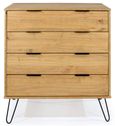 Augusta Pine 4 Drawer Chest with Hairpin Legs