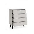 Alba Grey Chest of Drawers - 4 Drawer