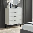 Alba Grey Chest of Drawers - 4 Drawer
