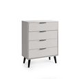 Alba Grey Chest of Drawers - 4 Drawer