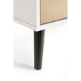 Alba White and Oak Chest of Drawers - 4 Drawer