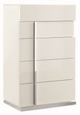 Canova Chest - 5 Drawer - White Gloss