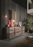 Matera Wide Dresser - 6 Drawer - Wood Grain