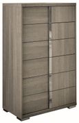 Tivoli Tall Chest - 6 Drawer - Grey Wood