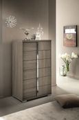 Tivoli Tall Chest - 6 Drawer - Grey Wood