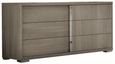 Tivoli Wide Dresser - 6 Drawer - Grey Wood