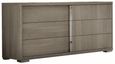 Tivoli Wide Dresser - 6 Drawer - Grey Wood