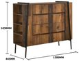 Alpena Rustic Oak 4 Drawer Chest