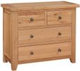 Appleby Oak Chest of Drawer, 2 + 2 Drawers