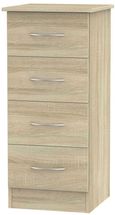 Avon Oak Effect 4 Drawer Narrow Chest
