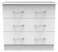 Avon White 3 Drawer Small Chest