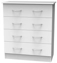 Avon White 4 Drawer Chest