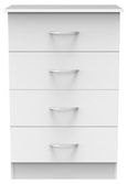 Avon White 4 Drawer Midi Chest