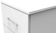 Avon White 4 Drawer Narrow Chest
