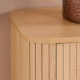 Axel Curved Chest - 2+3 Drawer - Oak Fluted