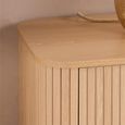 Axel Curved Wide Chest - 6 Drawer - Oak Fluted