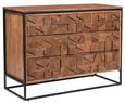 Axis Acacia Wood Chest - 6 Drawer - Midi - Geometric