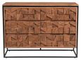 Axis Acacia Wood Chest - 6 Drawer - Midi - Geometric