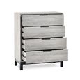 Bali Grey Oak Chest of Drawers - 4 Drawer