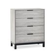 Bali Grey Oak Chest of Drawers - 4 Drawer