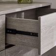 Bali Grey Oak Chest of Drawers - 6 Drawer - Wide