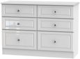 Balmoral White Gloss 6 Drawer Midi Chest