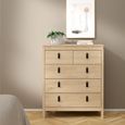 Barcelona Jackson Hickory Oak 3+2 Drawer Chest