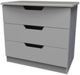 Bella Grey Ash 3 Drawer Small Chest