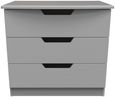 Bella Grey Ash 3 Drawer Small Chest