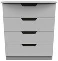 Bella Grey Ash 4 Drawer Chest