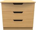Bella Oak Effect 3 Drawer Small Chest