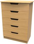 Bella Oak Effect 5 Drawer Chest