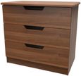 Bella Walnut Effect 3 Drawer Small Chest