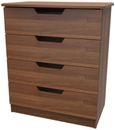 Bella Walnut Effect 4 Drawer Chest