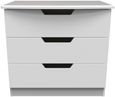 Bella White 3 Drawer Small Chest