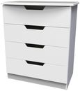 Bella White 4 Drawer Chest