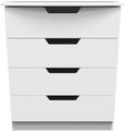 Bella White 4 Drawer Chest