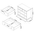 Ashby White Chest - 2+2 Drawer