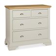 Hampstead Soft Grey & Pale Oak Chest - 2+2 Drawer