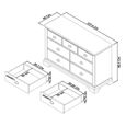Hampstead White Chest - 3+4 Drawer