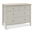 Whitby Scandi Oak & Soft Grey Chest - 2+2 Drawer