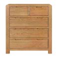 Bergen Chest - 2+3 Drawer - Oak