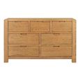 Bergen Wide Chest - 4+3 Drawer - Oak