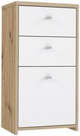 Best Oak and White 2 Drawer 1 Door Cabinet
