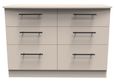 Beverley Cashmere 6 Drawer Midi Chest
