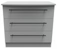 Beverley Grey 3 Drawer Small Chest