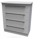 Beverley Grey 4 Drawer Chest
