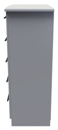 Beverley Grey 5 Drawer Chest
