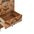 Boho Chest - 5 Drawer - Narrow - Mango Wood