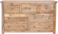 Bombay Solid Mango Wood 7 Drawer Wide Chest